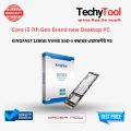 Intel Core i3 7th Gen 7100 Desktop PC | 3.70GHz | 8GB DDR4 RAM | 128GB NVMe SSD | Esonic H110DA1 Motherboard | High-Performance PC Build.