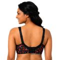 Soft and Comfortable Floral Printed Cool Feel Flexible Bra and Panty Set for Women.