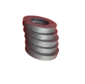 5Pcs- Ring Magnets 40×6mm Black | Strong Round Ferrite Magnets for Crafts, DIY, Speaker, Motor, Science Projects BD. 