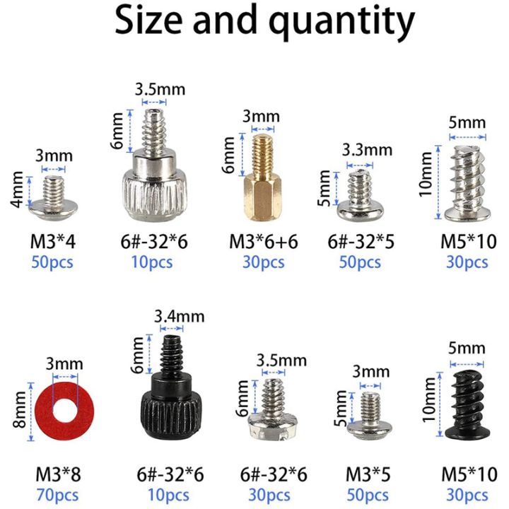 360PCS%20Personal%20Computer%20Screw,Pc%20Case%20Screws,Motherboard%20Standoffs%20for%20Hard%20Drive%20Pc%20Case%20Motherboard%20Graphic%20-%20Image%204