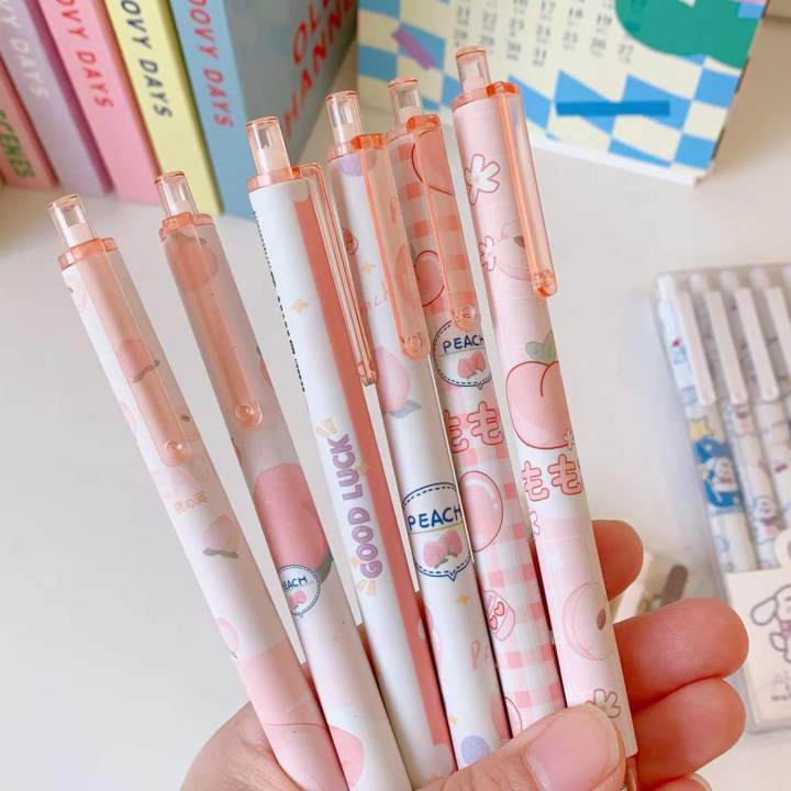 6Pcs/set%200.5mm%20Neutral%20Pen%20Korean%20Style%20Simple%20Cute%20Super%20Cute%20Creative%20Ins%20Style%20Student%20Black%20Pen%20Office%20Stationery%20-%20Image%204