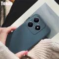 Tokifu For Realme C63 Back Cover Matte Simple Solid Color Soft Silicone TPU Case. 