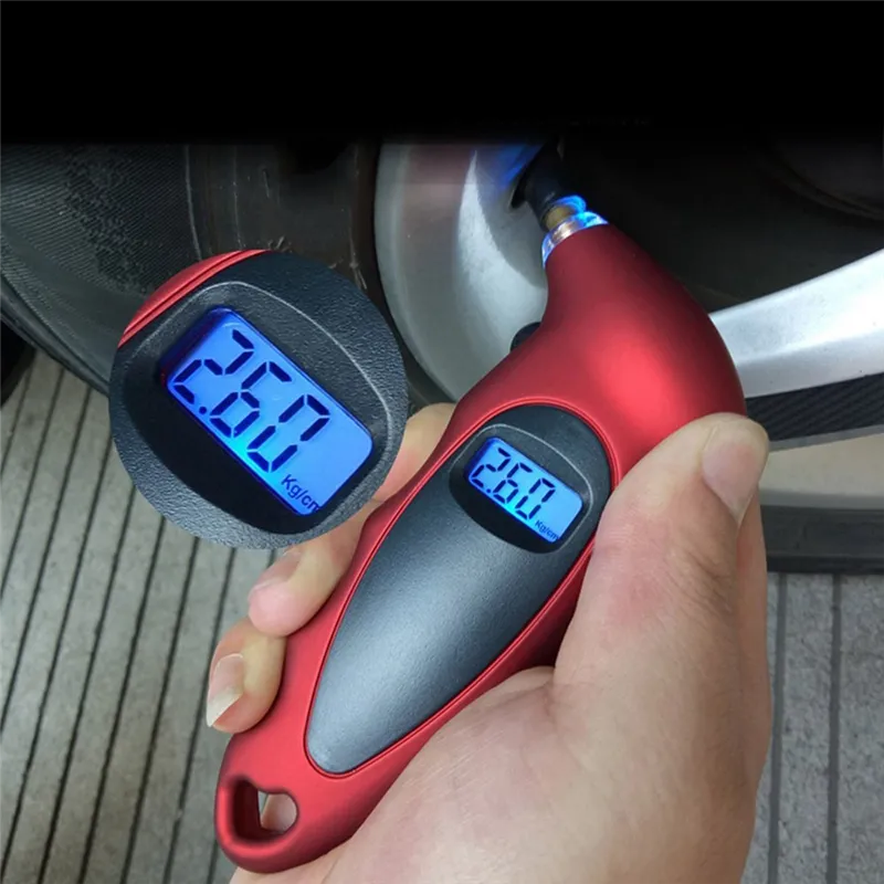 Digital Car Tire Tyre Air Pressure Gauge Meter LCD Display Manometer ...