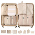 Travel seven piece set, and lage multifunctional clothing sorting storage bag, travel bag. 