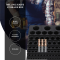 Drill Bit Storage Box Milling Cutter Saving Space Drill Finishing Holder Organizer Case Box for Home DIY Woodworking Use.