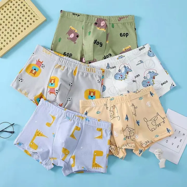 Children's%20Cotton%20Underwear%20Boys'%20Children's%20Middle%20and%20Big%20Children's%20Smiley%20Face%20Cartoon%20Boys'%20Boxers%20Boxers%20Underpants%20-%20Image%205