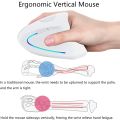 【FUPANG】Ergonomic Mouse 2.4G USB Rejected Vertical Mouse Adjustable DPI 800 1200 2400 For Home Office PC.