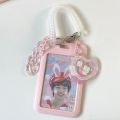 Ins Acrylic Photocard Holder Korea Kpop Idol Card Holder Transparent Photo Sleeves Portable Bus Card Protector Pendant Keychain. 