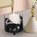 Votive Candle Holder Candle Stand Iron Candlestick Romantic Nordic Candleholder Candelabra for Table Centerpieces Home Party Decoration Gift.