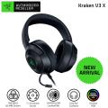 Razer Kraken V3 X Wired Gaming Headset 7.1 Surround Sound Headset with TRIFORCE 40mm Driver Unit HYPERCLEAR Cardioid Microphone.