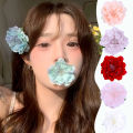 Sweet Camellia Hair Clip Fashion Hair Accessories Women's Large Flower Hair Claw Hair Clips.