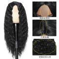 Europe and America Cross Border Chemical Fiber Wig deep wave Small Lace Mid-Length Long Curly Wig Headgear lace wigs.
