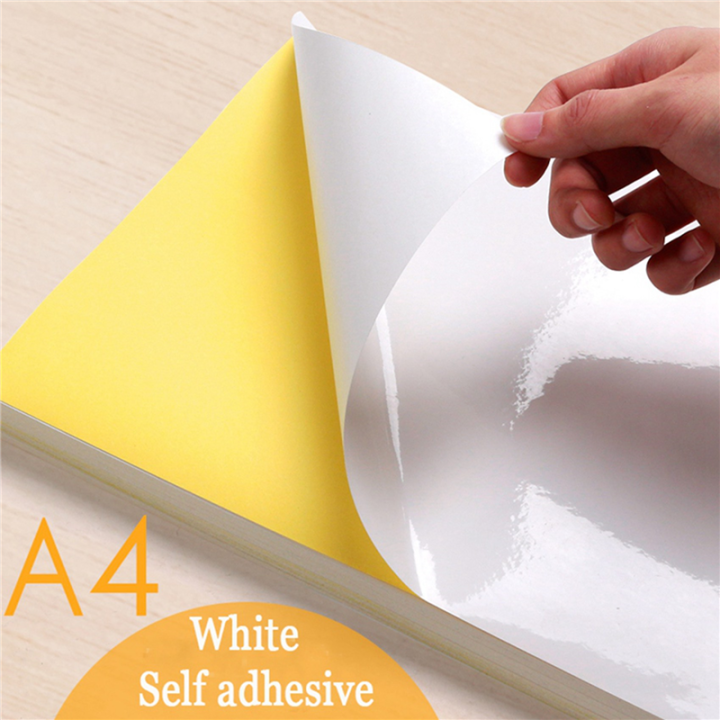 150%20Sheets%20A4%20White%20Self%20Adhesive%20Waterproof%20Sticker%20Label%20Glossy%20Paper%20for%20Inkjet%20Printer%20Copier%20-%20Image%205