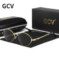 GCV Brand Cat Eye Olive-Shaped Titanium Alloy Men Wome Sunglasses Polarized UV400 Night Vision Goggles Vintage Retro Punk UNISEX Vnce. 