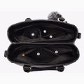 Embroidery Messenger Bags Women Leather Handbags Bags for Women Sac a Main Ladies hair ball Hand Bag. 