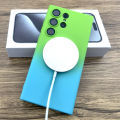 Étui en silicone nickel é pour Samsung Galaxy, housse de charge Magsafe, S24, S23, S22, S21, S20 Ultra Plus, FE Note 20, 10 S, 24, 23, 22, S20FE. 