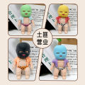 Masked title-doll unzip pinching TPR outfit. 