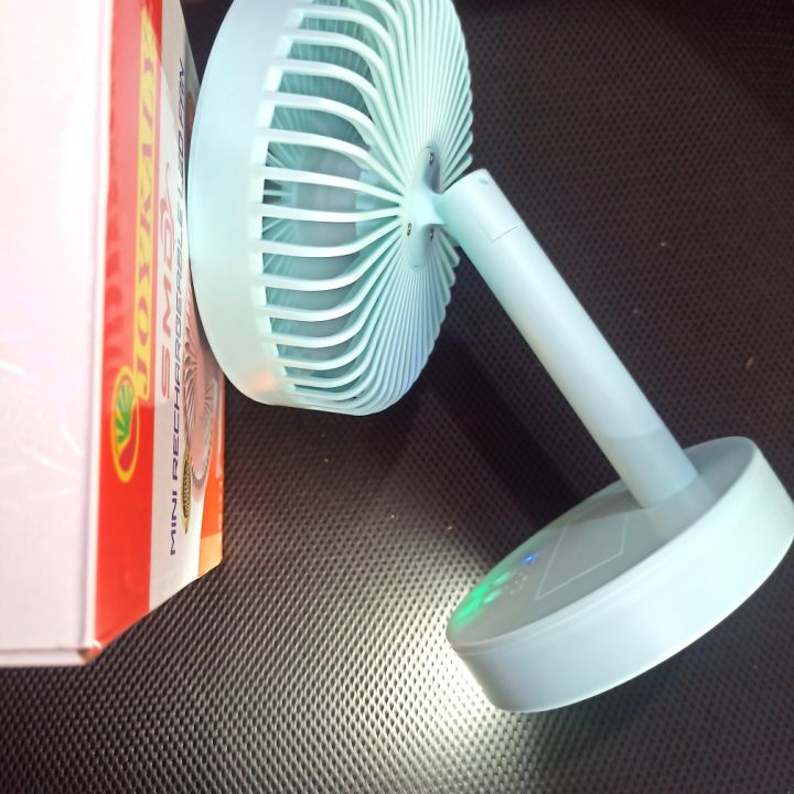 JOYKALY%20YG-717%20Rechargeable%202400mAh%20Battery%20Type-C%20Charging%20Port%20Desk%20Fan%20With%20LED%20Lamp%20-%20Image%204