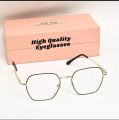 Eye Protection Optical Glass- Golden Frame. 