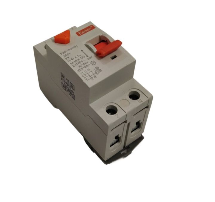 Energy RCCB / RCD 16A 30mA Two Pole 2P Residual Current Device Earth ...