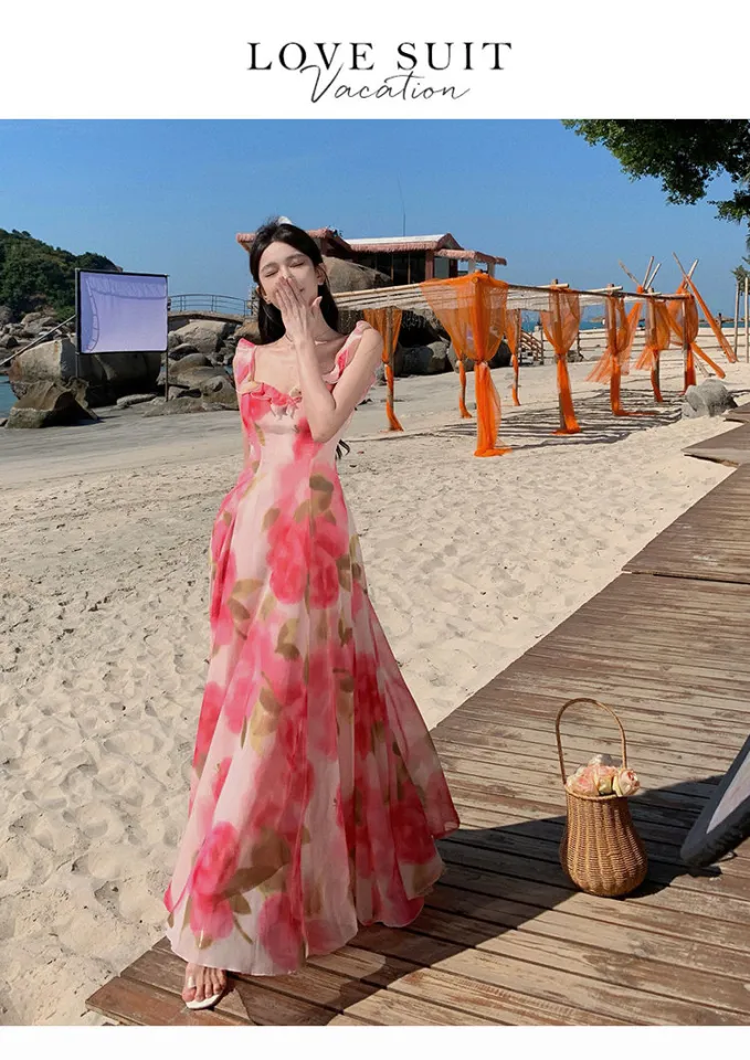 sachin and babi light blue dress Womens Casual Flowy Chiffon Maxi Floral Dress, A-Line Ruffle Short Sleeve V  Neck Empire Waist Long Vacation Dresses for Women Dark Green M : Amazon.ca:  Clothing, Shoes & Accessories main image 0