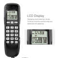 【Bestselling Product】 with core mini wall phone LCD display + dual DTMF/FSK caller ID system call back function for home/office/hotel. 