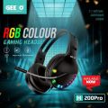 Original H200 Pro Wired Gaming Headset – Noise Cancelling Mic, RGB Light, Surround Sound, Comfortable Over-Ear Design. 
