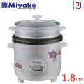 Miyako 3 In 1 Electric Rice Cooker /Miyako Rice Cooker Double Pot 1.8 Ltr. ASL-1180-KND-PRT.