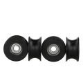 【YIYANGMAOYI111】4 DIY DSLR Camcorder U Groove Wheel for Top Compact Dolly Kit.