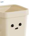Creative Cute Trash Can Modern Funny Waste Can Dustbin Stylish Household Trash Bin for 18x22x27.5cm.