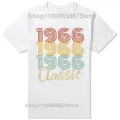 Retro 60s Clothes Vintage Made in 1966 All Original Parts T Shirts Men Husband Dad Birthday Gifts Tee Shirt Born in 1966 T-shirt. 
