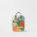 New Embroidery Sun Long Neck Small Dinosaur Backpack Hook Hair Embroidered Cartoon Canvas Kindergarten Children Backpack. 