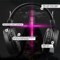 Economic Colorful RGB LED Head-mounted Game Earphones Luminescent Headphones. 