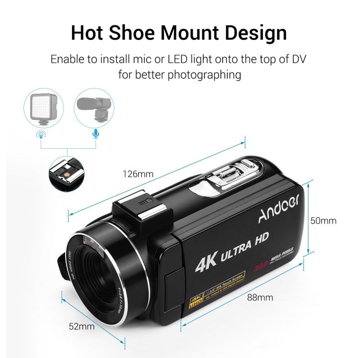 Andoer%204K%20Ultra%20HD%20Handheld%20DV%20Professional%20Digital%20Video%20Camera%20CMOS%20Sensor%20Camcorder-black%20-%20Image%205