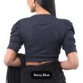 [ Sathi house ]Cotton Half Body short Sleeve Crop Tops Blouse for Women. 