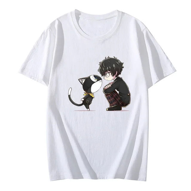 Persona%205%20Morgana%20Mysterious%20Black%20Cat%20T-shirts%20MEN%20Amamiya%20Ren%20Tshirts%20100%25%20Cotton%20High%20Quality%20T%20Shirts%20Comfortable%20Casual%20Top%20-%20Image%208