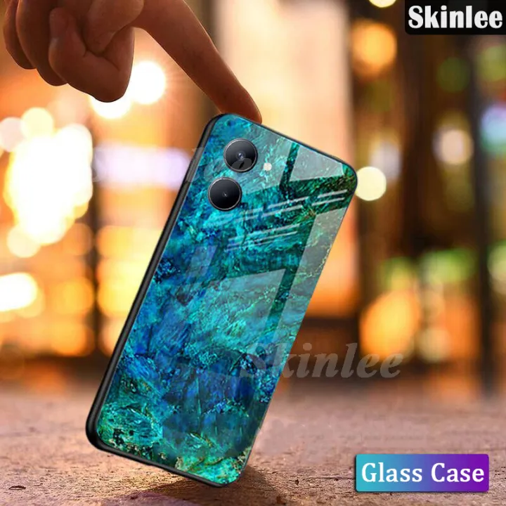 Phone%20case%20For%20VIVO%20Y18%20Back%20cover%20Fashion%20Marble%20Hard%20Tempered%20Glass%20Protector%20Soft%20Silicone%20Cover%20For%20Vivo%20Y18%20Cover%20cases%20-%20Image%203