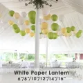 Light up life 3pcs 16'' White Round Paper Lantern lanterns Party Wedding Banquet Event Decora. 