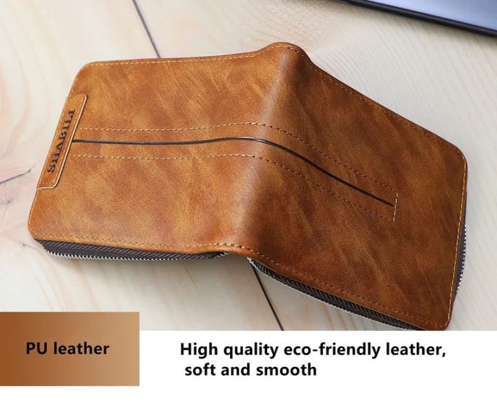 SHABILI%20PU%20Leather%20Fashionable%20Short%20Wallet%20Classic%20Explosive%20Large-capacity%20Zipper%20Multi-card%20Business%20Short%20Wallet%20-%20Image%207