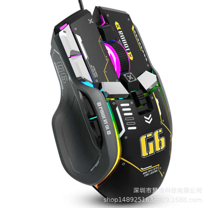 G6%20Robot%20Style%202.4G%20Bluetooth%20the%20third%20mock%20examination/Wired%20Game%20Programmable%20Macro%20Definition%20RGB%20Wireless%20Optical%20Mouse%20-%20Image%205