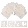 60 Pieces Painting Template DIY Craft Template Drawing Stencils Reusable Wall Stencils for Painting for Wall Home. 