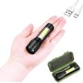 Rechargeable/Portable/Stylish mini Telescopic Zoom Flash Light. 