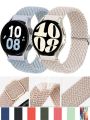 20mm/22mm Band For Samsung Galaxy Watch 4/5/6/5 pro/6 Classic/gear s3/active 2 Braided Solo loop bracelet Huawei GT 2e 3 4 Strap.