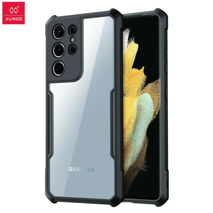 Xundd%20Protective%20Cover%20For%20Samsung%20Galaxy%20S21%20Ultra%205G%20Cases%20Shockproof%20Airbag%20Bumper%20Soft%20Back%20Transparent%20Shell%20Covers%20-%20Image%203