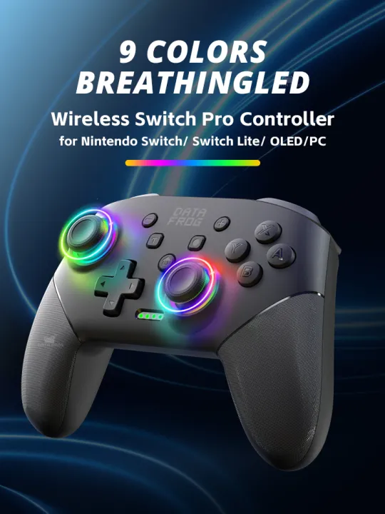 DATA%20FROG%20Wireless%20Switch%20Pro%20Controller%20for%20Switch/Switch%20OLED%20Programmable%20Joystick%20for%20PC%20Gamepad%20for%20Switch%20Lite%20Controller%20-%20Image%202