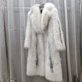 Furyoume Hot 2024 Women Winter Coat Real Fox Fur Coat X-long Luxury Clothes Natural Fluffy Fur Jacket Ladies Fashion Streetwear.