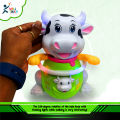 Battery operated Dancing Cute Cow Toy Swing hands & feet, Flashing light in horns  & Music. 