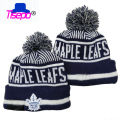 2021 Embroidery logo Ice Hockey Team Beanie winter Knitted Hats Women Men Winter Cap Warm Knit.