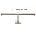 Stainless Steel Wall Mounted Bathroom Toilet Paper Shelf Silver.