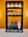 Big Size Multifunctional Kitchen Countertop Bottle Storage Rack (GHJU-25) : Bathroom Toiletries Storage shelf Cosmetics Organizer.